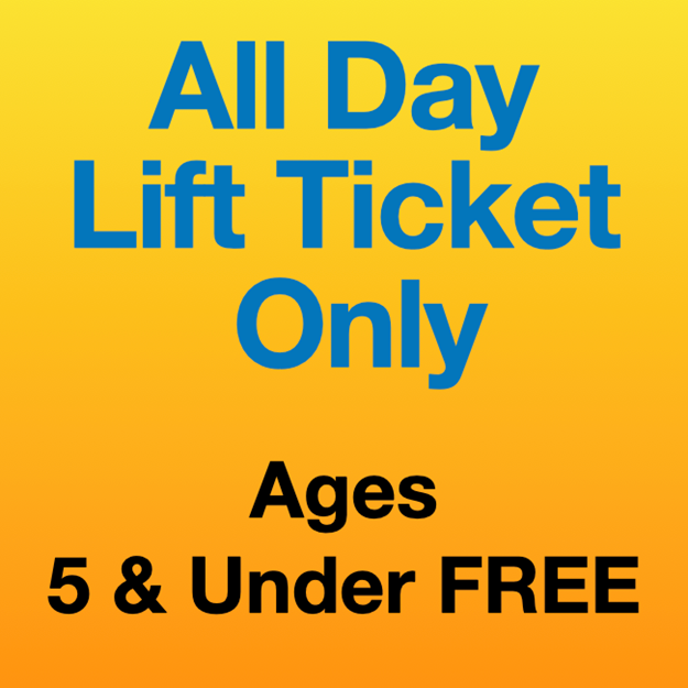 Picture of All Day Lift Ticket Only (5Yrs-)